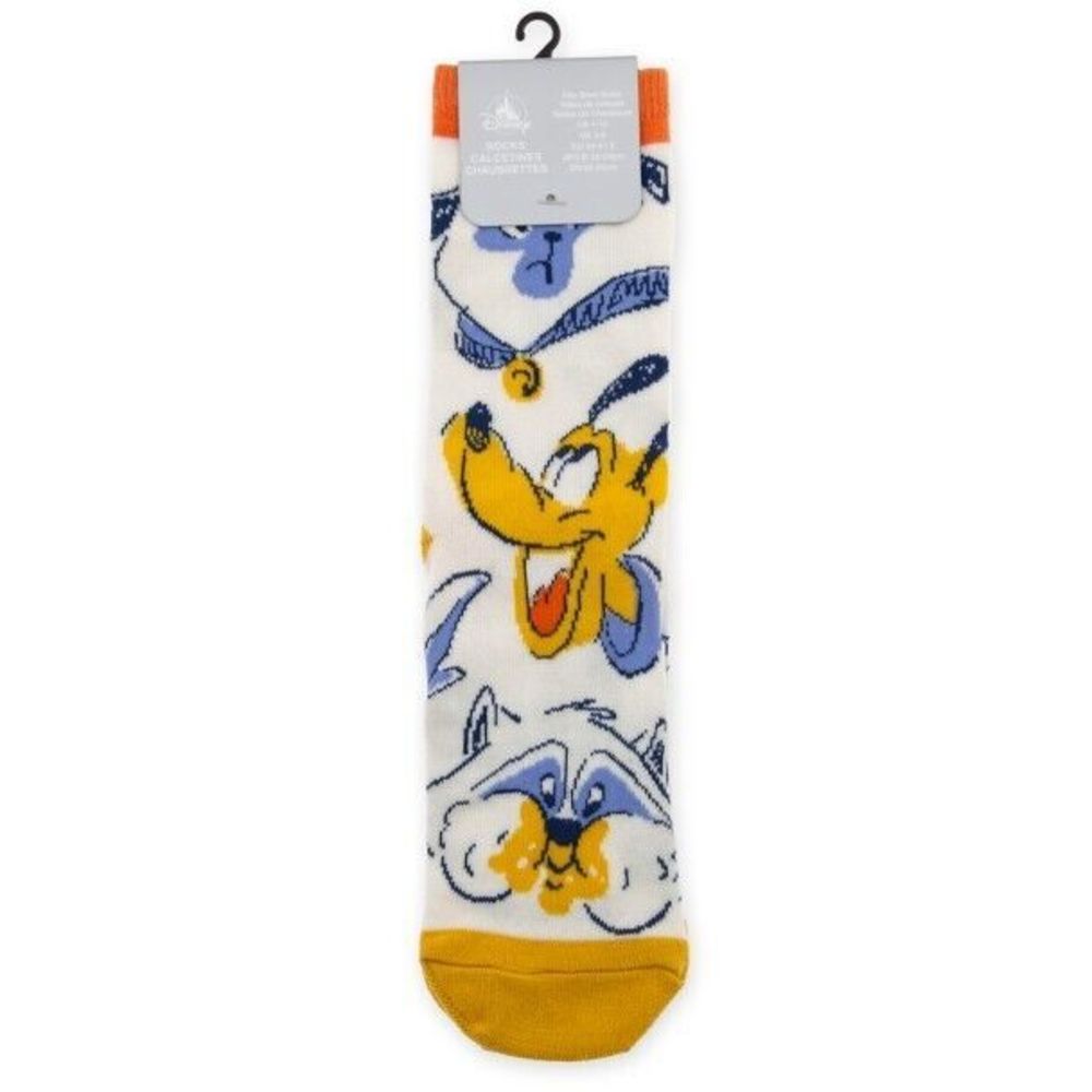 Disney Parks Critters Socks Pluto Percy Chip Dale Figaro Flower  Size 4-10